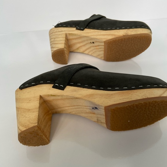 Sz. 39 Sandgrens Maya Nubuck Leather Swedish Clogs - Picture 7 of 14